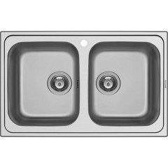 Pyramis 107153101 Athena Extra 2B Ένθετος Νεροχύτης Inox Σατινέ Μ79xΠ50cm Ασημί Pyramis 107153101 Athena Extra 2B Ένθετος Νεροχύτης Inox Σατινέ Μ79xΠ50cm Ασημί